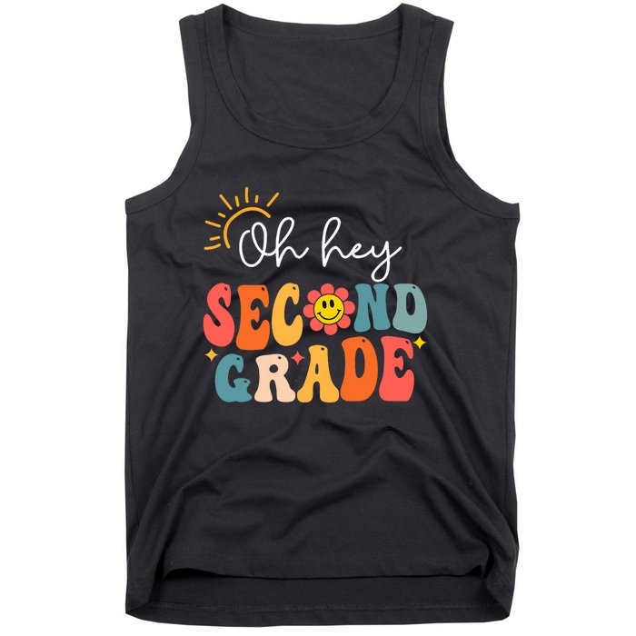 Oh Hey Second Grade Teacher Student 2nd Grade Back To School Tank Top