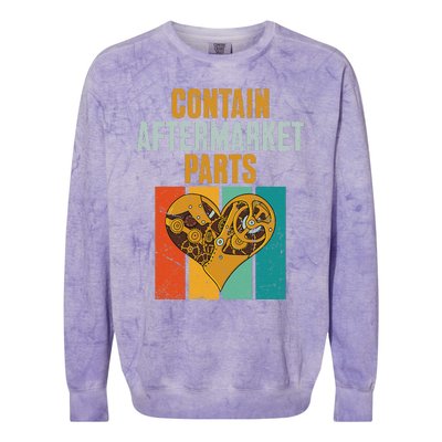 Open Heart Surgery Recovery Colorblast Crewneck Sweatshirt