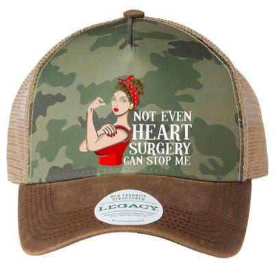 Open Heart Surgery Not Even Heart Surgery Can Stop Me Legacy Tie Dye Trucker Hat