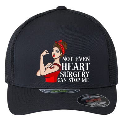 Open Heart Surgery Not Even Heart Surgery Can Stop Me Flexfit Unipanel Trucker Cap