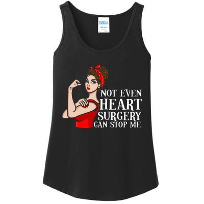 Open Heart Surgery Not Even Heart Surgery Can Stop Me Ladies Essential Tank