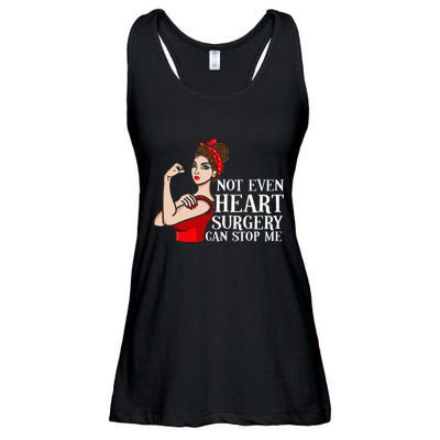 Open Heart Surgery Not Even Heart Surgery Can Stop Me Ladies Essential Flowy Tank