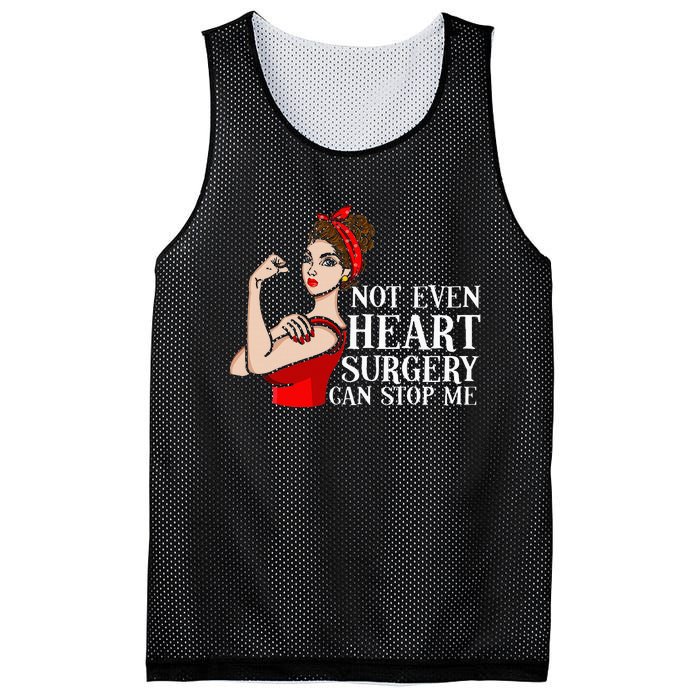 Open Heart Surgery Not Even Heart Surgery Can Stop Me Mesh Reversible Basketball Jersey Tank