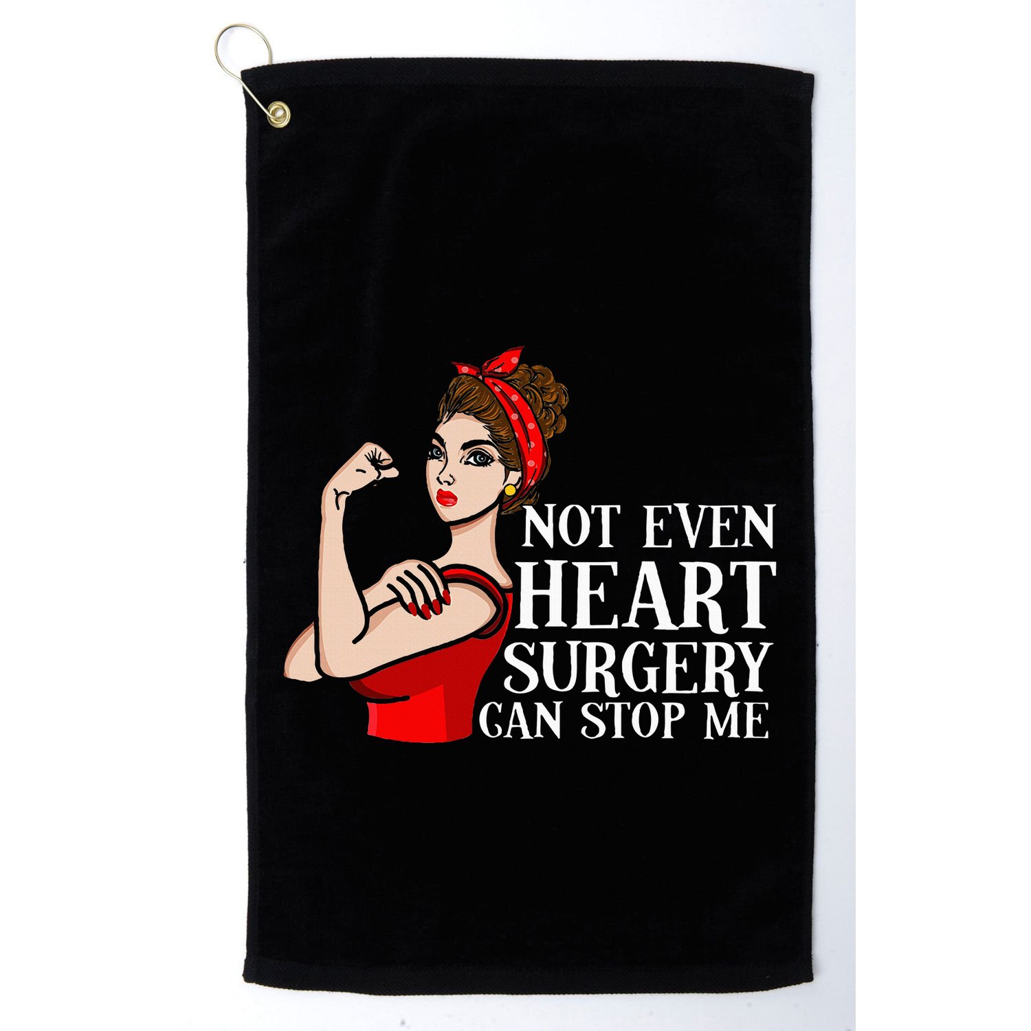 Open Heart Surgery Not Even Heart Surgery Can Stop Me Golf Towel