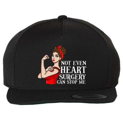 Open Heart Surgery Not Even Heart Surgery Can Stop Me Wool Snapback Cap
