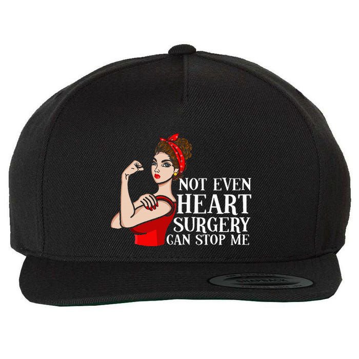 Open Heart Surgery Not Even Heart Surgery Can Stop Me Wool Snapback Cap