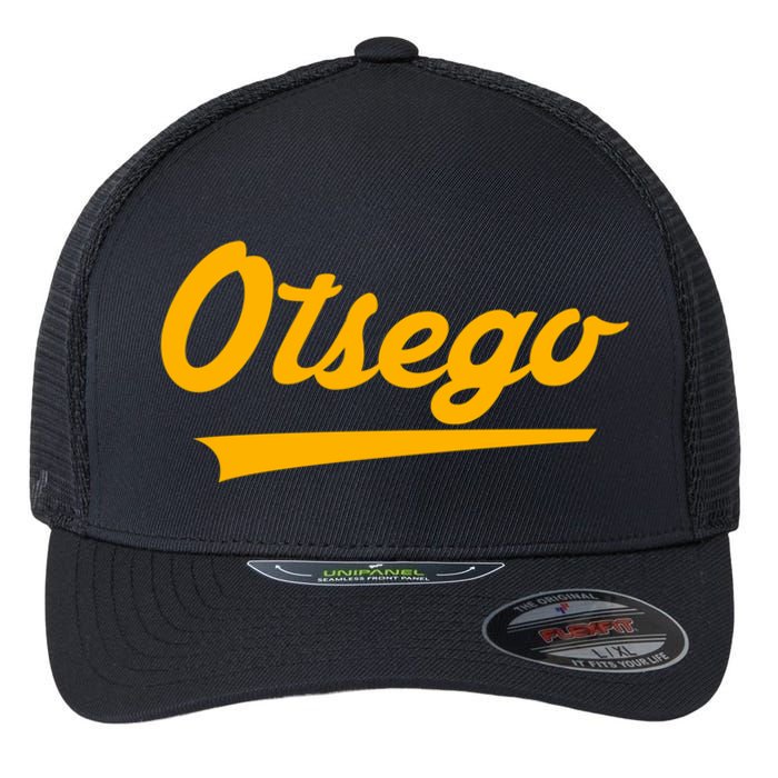 Otsego High School Vintage Swoosh Flexfit Unipanel Trucker Cap