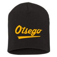 Otsego High School Vintage Swoosh Short Acrylic Beanie