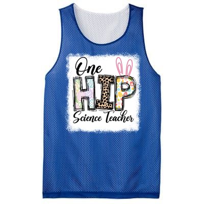 One Hip Science Teacher Leopard Teacher Easter Day Gift Mesh Reversible Basketball Jersey Tank