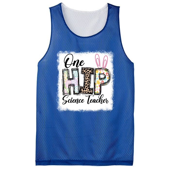 One Hip Science Teacher Leopard Teacher Easter Day Gift Mesh Reversible Basketball Jersey Tank