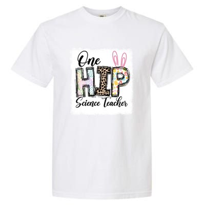 One Hip Science Teacher Leopard Teacher Easter Day Gift Garment-Dyed Heavyweight T-Shirt