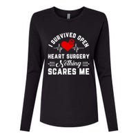 Open Heart Surgery Warrior Gift For Heart Patients Survivor Womens Cotton Relaxed Long Sleeve T-Shirt