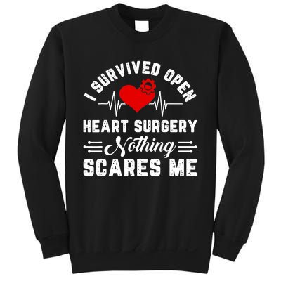 Open Heart Surgery Warrior Gift For Heart Patients Survivor Sweatshirt