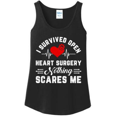 Open Heart Surgery Warrior Gift For Heart Patients Survivor Ladies Essential Tank