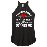 Open Heart Surgery Warrior Gift For Heart Patients Survivor Women's Perfect Tri Rocker Tank