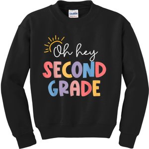 Oh Hey Second Grade 2nd Grade Kids Sweatshirt