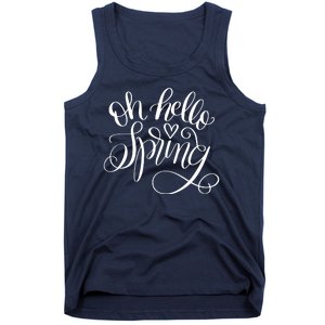 Oh Hello Spring Quote Tank Top