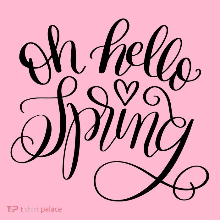 Oh Hello Spring Quote Button