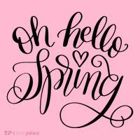Oh Hello Spring Quote Women's V-Neck T-Shirt