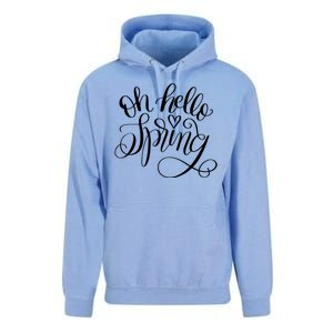 Oh Hello Spring Quote Unisex Surf Hoodie