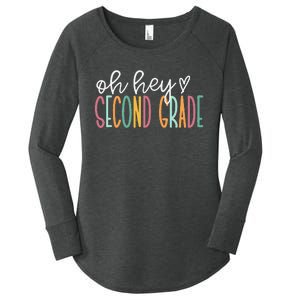 Oh Hey Second Grade Cute 2nd Grade Team Women's Perfect Tri Tunic Long Sleeve Shirt