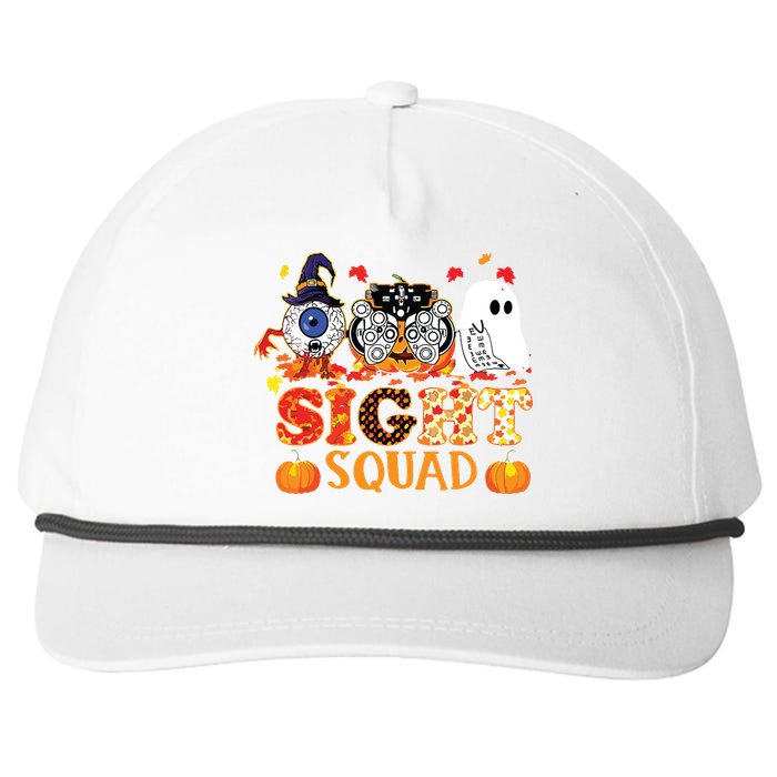 Optometrist Halloween Sight Squad Witch Pumpkin Optician Snapback Five-Panel Rope Hat