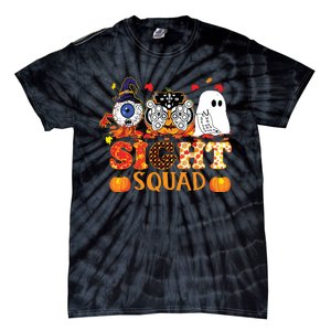 Optometrist Halloween Sight Squad Witch Pumpkin Optician Tie-Dye T-Shirt