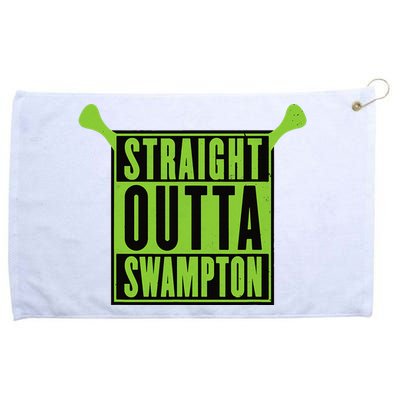 Ogre Halloween Straight Outta Swampton Funny Costume Grommeted Golf Towel