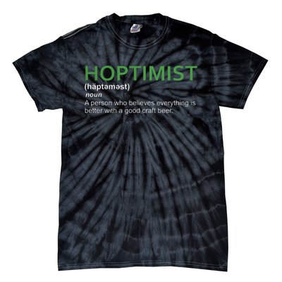 Original HOPTIMIST Short Sleeve Shirt For Craft Beer Lovers Tie-Dye T-Shirt