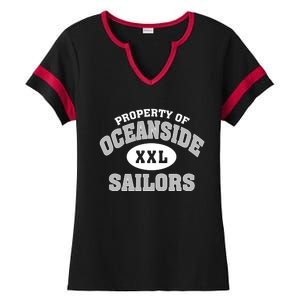 Oceanside High School Ladies Halftime Notch Neck Tee