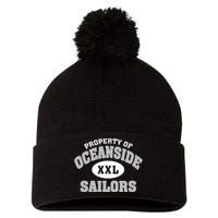 Oceanside High School Pom Pom 12in Knit Beanie