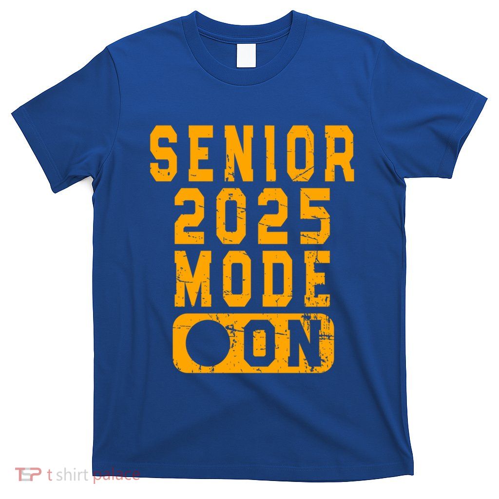 On High School College Class 2025 Orange Gift T-Shirt