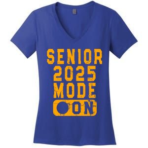 On High School College Class 2025 Orange Gift Women's V-Neck T-Shirt