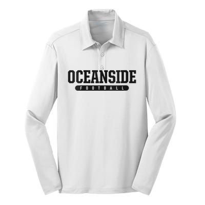 Oceanside High School Football Silk Touch Performance Long Sleeve Polo