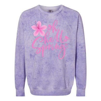 Oh Hello Spring Cute Colorblast Crewneck Sweatshirt