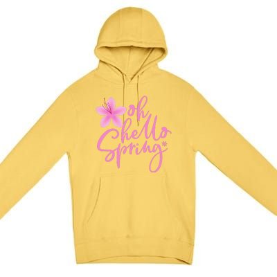 Oh Hello Spring Cute Premium Pullover Hoodie