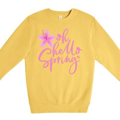 Oh Hello Spring Cute Premium Crewneck Sweatshirt