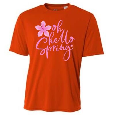 Oh Hello Spring Cute Cooling Performance Crew T-Shirt