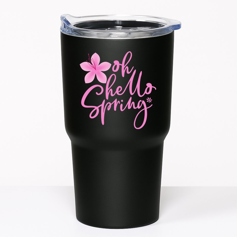 Oh Hello Spring Cute Tumbler