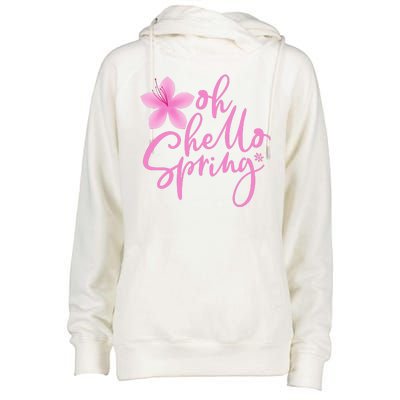 Oh Hello Spring Cute Womens Funnel Neck Pullover Hood