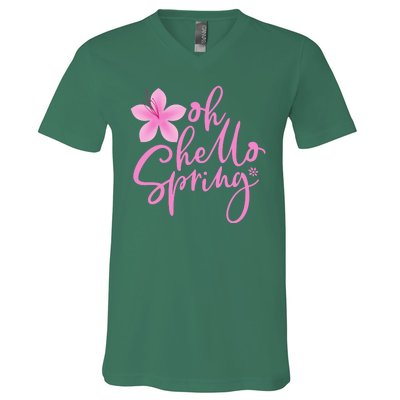 Oh Hello Spring Cute V-Neck T-Shirt