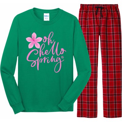 Oh Hello Spring Cute Long Sleeve Pajama Set