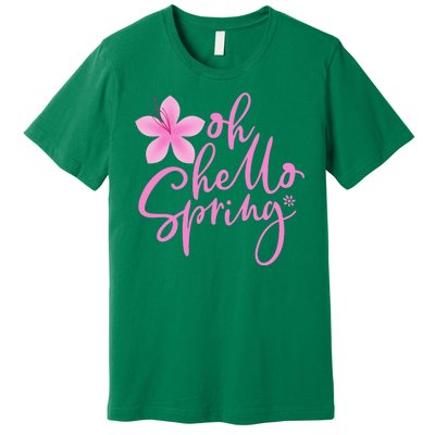 Oh Hello Spring Cute Premium T-Shirt