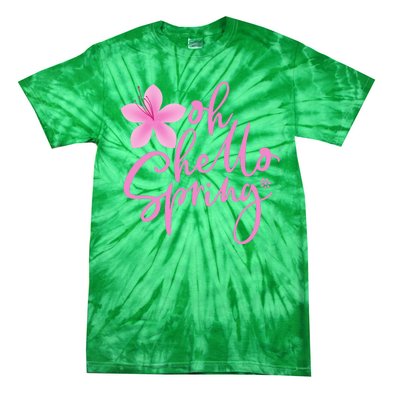 Oh Hello Spring Cute Tie-Dye T-Shirt