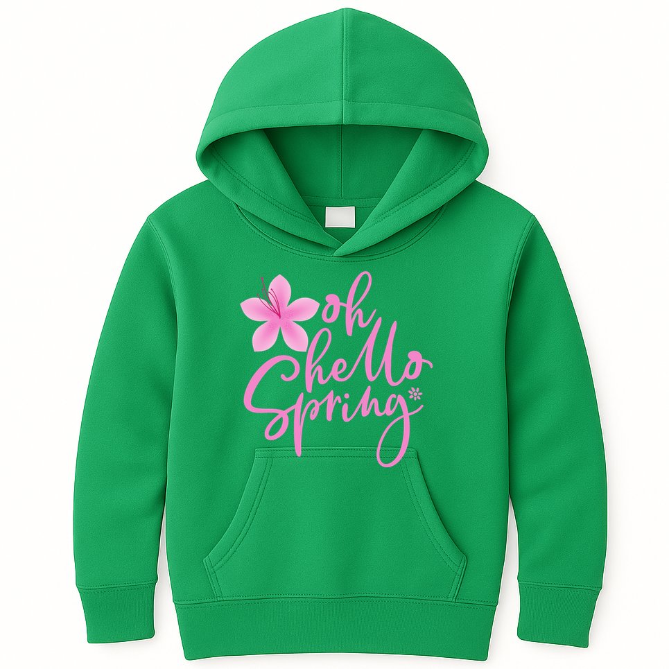 Oh Hello Spring Cute Kids Hoodie
