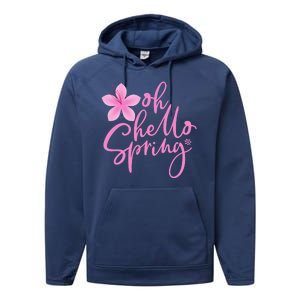 Oh Hello Spring Cute Performance Fleece Hoodie