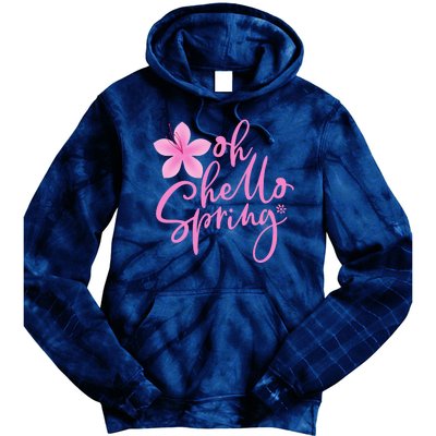 Oh Hello Spring Cute Tie Dye Hoodie