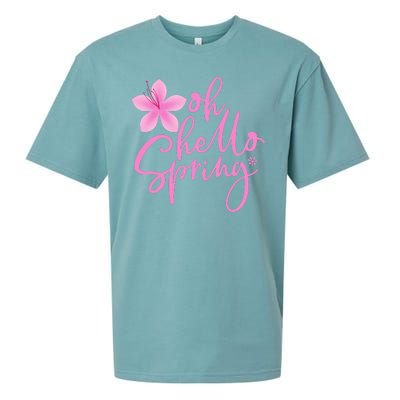 Oh Hello Spring Cute Sueded Cloud Jersey T-Shirt