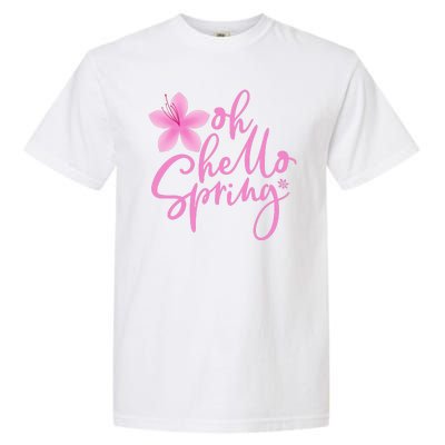 Oh Hello Spring Cute Garment-Dyed Heavyweight T-Shirt