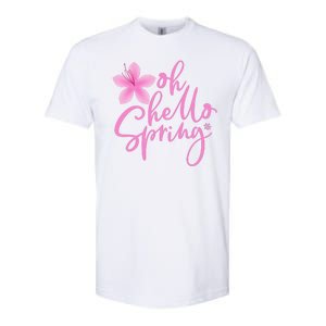 Oh Hello Spring Cute Softstyle CVC T-Shirt